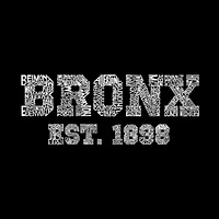 Women's Plus Word Art V-Neck - POPULAR NEIGHBORHOODS BRONX, NY