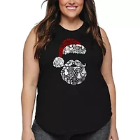 Santa Pics - Women's Plus Word Art Tank Top