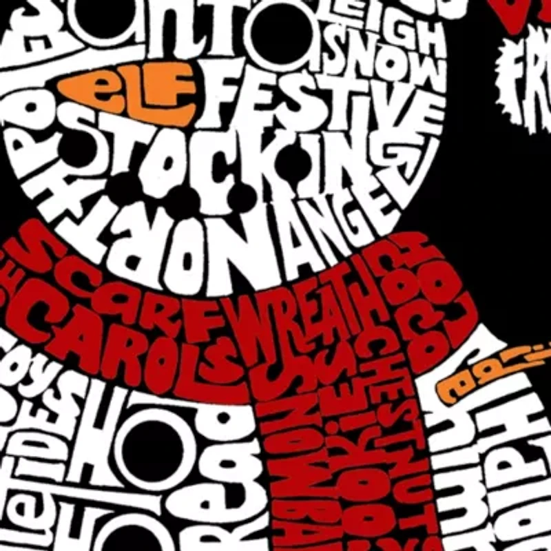 Christmas Snowman - Women's Plus Word Art T-Shirt
