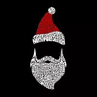 Women's Plus Word Art V-Neck - Santa Claus