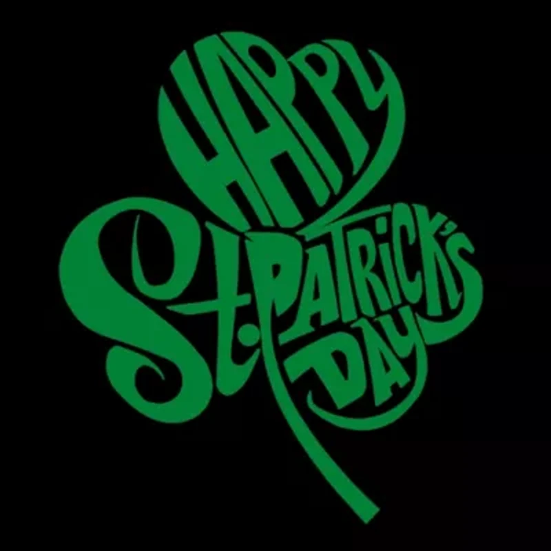 Women's Plus Word Art V-Neck - St. Patrick's Day Shamrock