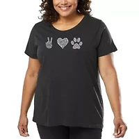 Women's Plus Word Art T-shirt