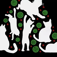 Meowy Christmas Tree - Women's Plus Word Art Tank Top
