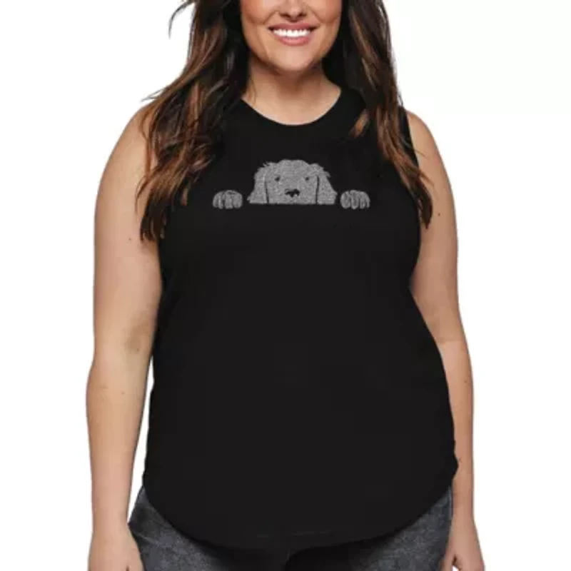 Women's Plus Word Art Tank Top