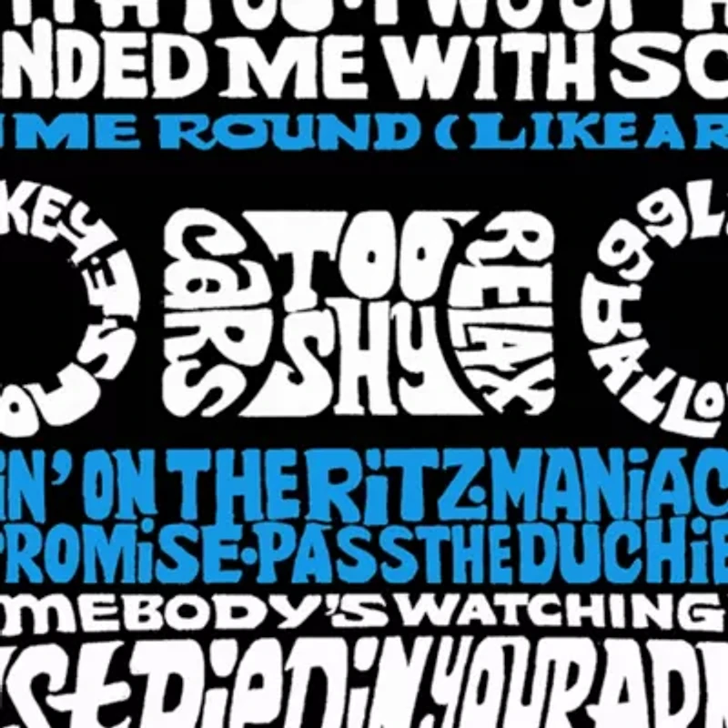 Women's Plus Word Art V-Neck - 80s One Hit Wonders