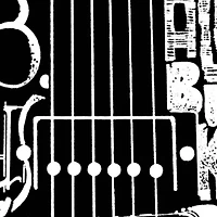Women's Plus Word Art V-Neck - Rock Guitar Head