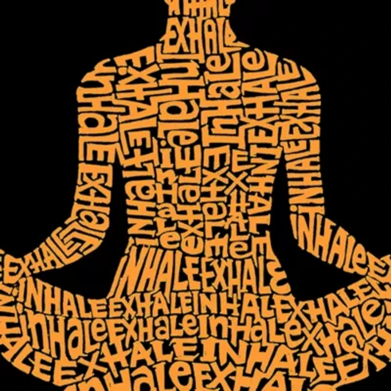 Women's Plus Word Art Tank Top - Inhale Exhale