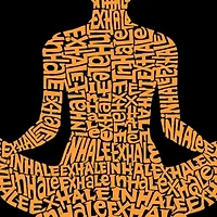 Women's Plus Word Art Tank Top - Inhale Exhale