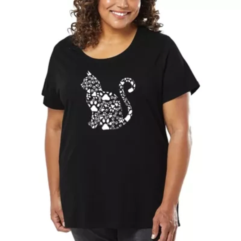 Cat Claws - Women's Plus Word Art T-Shirt
