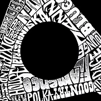 Women's Plus Word Art V-Neck - Record Adapter