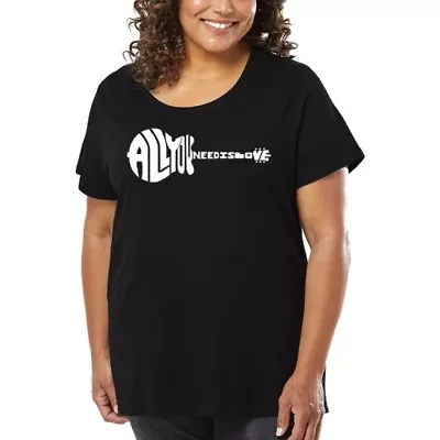 Women's Plus Word Art T-shirt