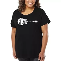 Women's Plus Word Art T-shirt