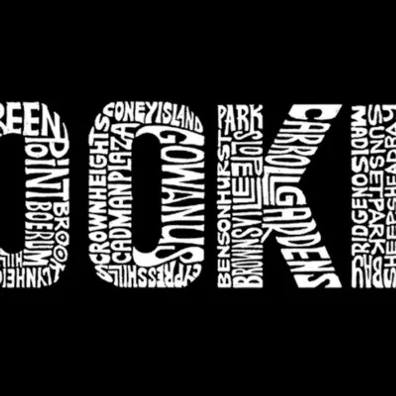 Women's Plus Word Art T-shirt - BROOKLYN NEIGHBORHOODS