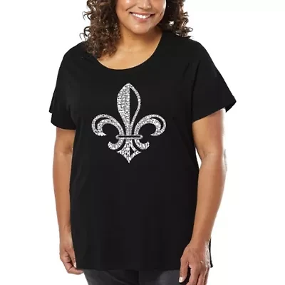 Women's Plus Word Art T-shirt - LYRICS TO WHEN THE SAINTS GO MARCHING