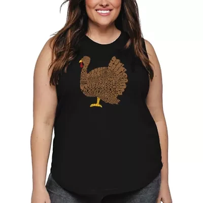 Thanksgiving - Women's Plus Word Art Tank Top