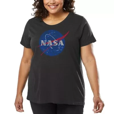 Women's Plus Word Art T-shirt - NASA's Most Notable Missions