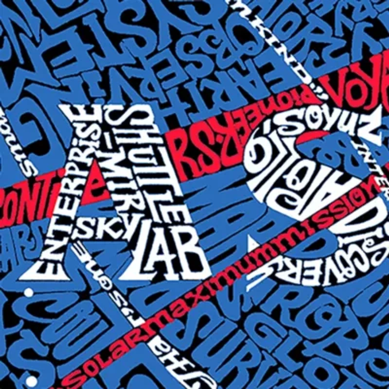 Women's Plus Word Art T-shirt - NASA's Most Notable Missions