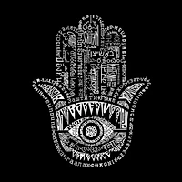 Women's Plus Word Art T-shirt - Hamsa