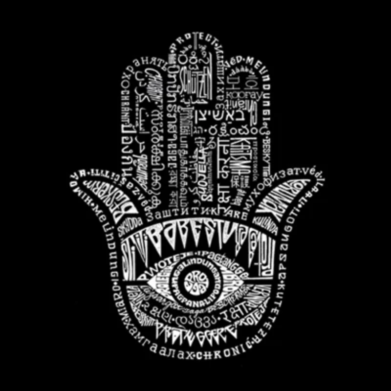 Women's Plus Word Art T-shirt - Hamsa