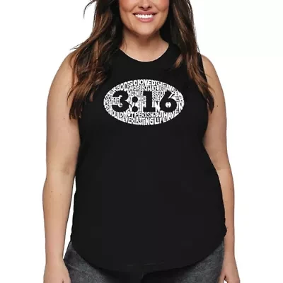Women's Plus Word Art Tank Top - John 3:16