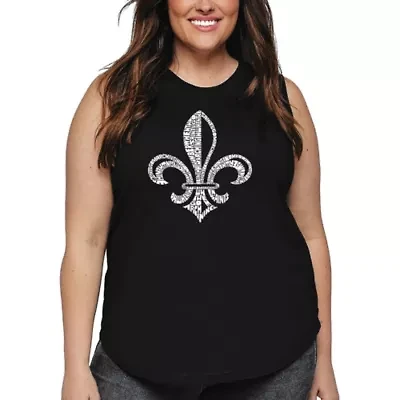 Women's Plus Word Art Tank Top - LYRICS TO WHEN THE SAINTS GO MARCHING