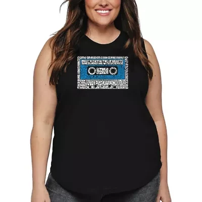 Women's Plus Word Art Tank Top - 80s One Hit Wonders