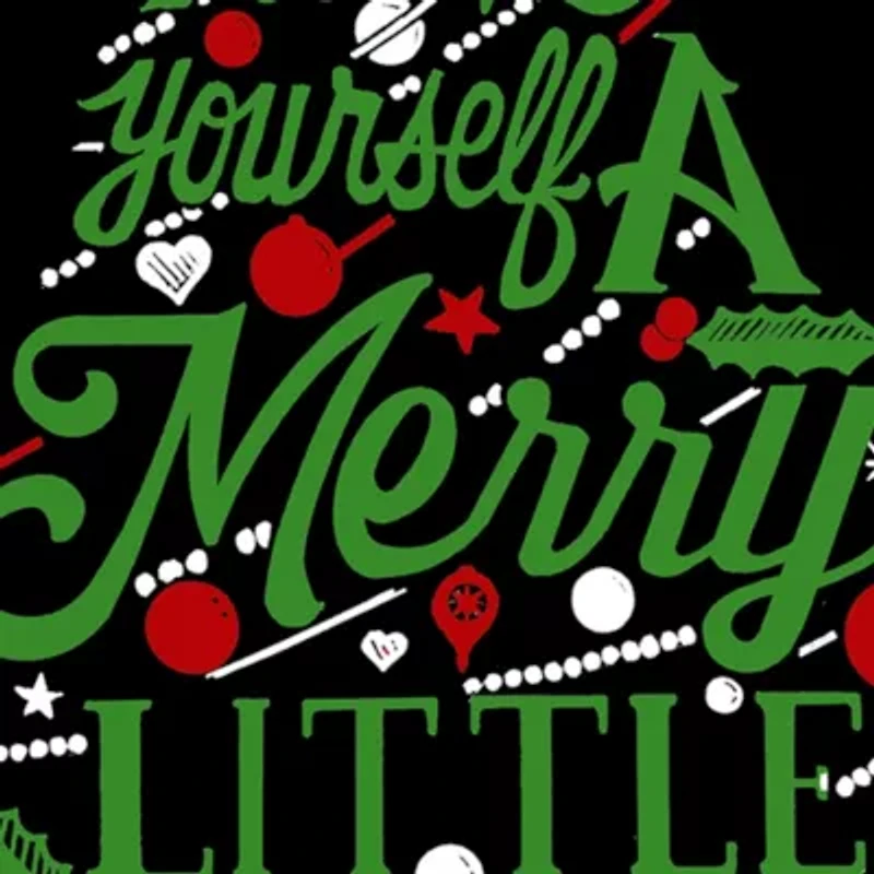 Have Yourself a Merry Little Christmas - Women's Plus Word Art V-Neck