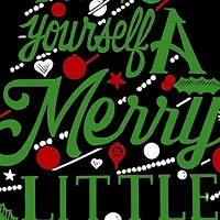 Have Yourself a Merry Little Christmas - Women's Plus Word Art V-Neck