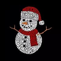 Christmas Snowman - Women's Plus Word Art V-Neck