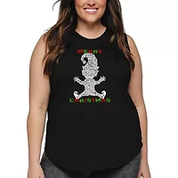 Christmas Elf - Women's Plus Word Art Tank Top