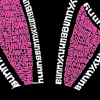 Women's Plus Word Art Tank Top - Bunny Ears