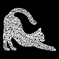Stretching Cat - Women's Plus Word Art Tank Top