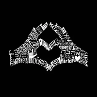 Women's Plus Word Art T-shirt - Finger Heart