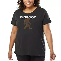 Bigfoot - Women's Plus Word Art T-Shirt