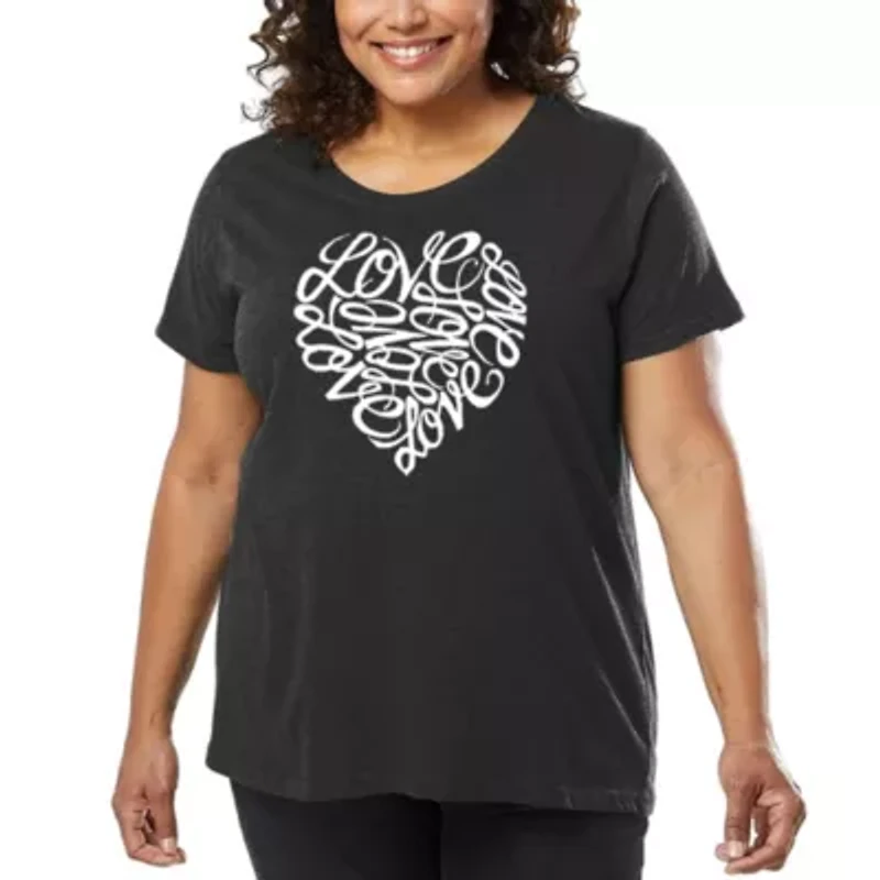 Women's Plus Word Art T-shirt