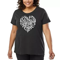 Women's Plus Word Art T-shirt