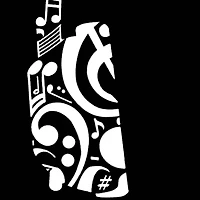Women's Plus Word Art Tank Top - Music Note Headphones
