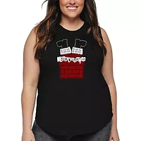 Chimney Santa - Women's Plus Word Art Tank Top