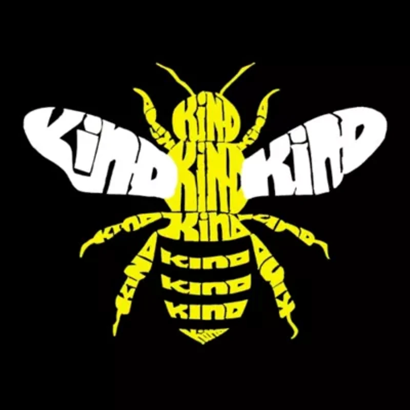 Women's Plus Word Art V-Neck - Bee Kind
