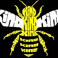 Women's Plus Word Art V-Neck - Bee Kind