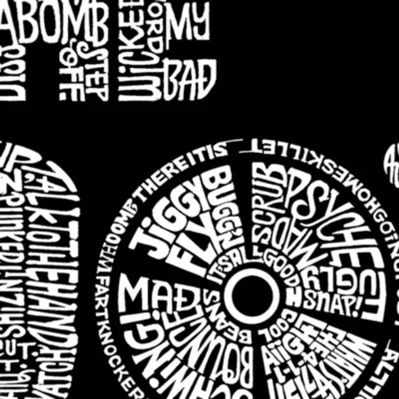 Women's Plus Word Art V-Neck - 90S