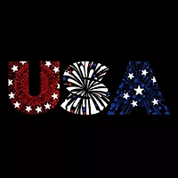 USA Fireworks - Women's Plus Word Art T-Shirt
