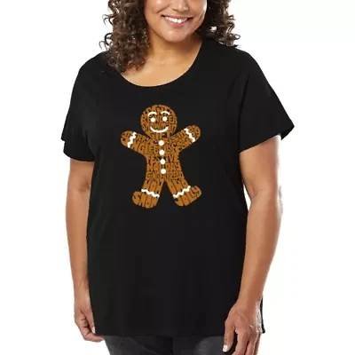 Gingerbread - Women's Plus Word Art T-Shirt
