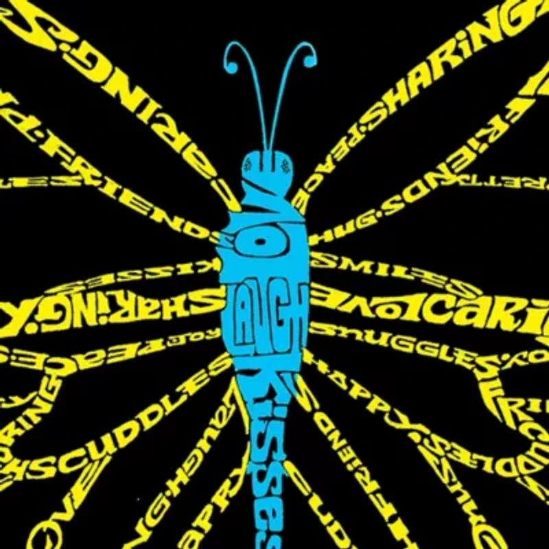 Women's Plus Word Art Tank Top - Butterfly