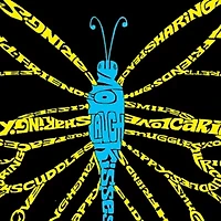 Women's Plus Word Art Tank Top - Butterfly