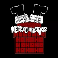 Chimney Santa - Women's Plus Word Art V-Neck