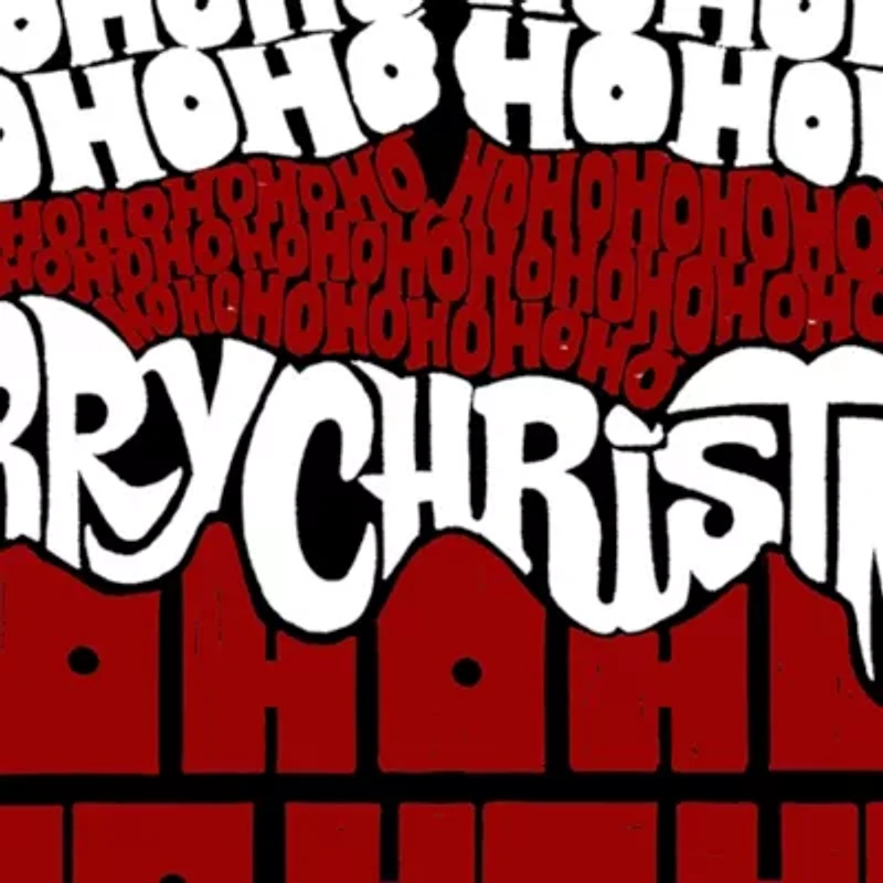 Chimney Santa - Women's Plus Word Art V-Neck