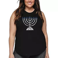 Menorah - Women's Plus Word Art Tank Top