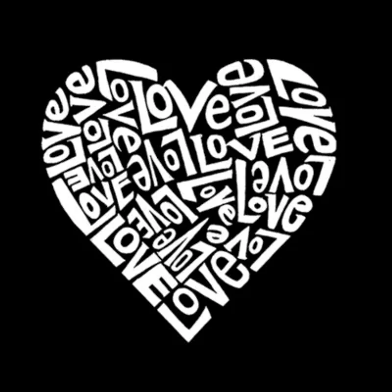 Women's Plus Word Art V-Neck - Peace Love Dogs