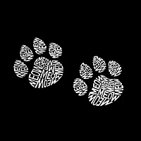 Women's Plus Word Art T-shirt - Meow Cat Prints